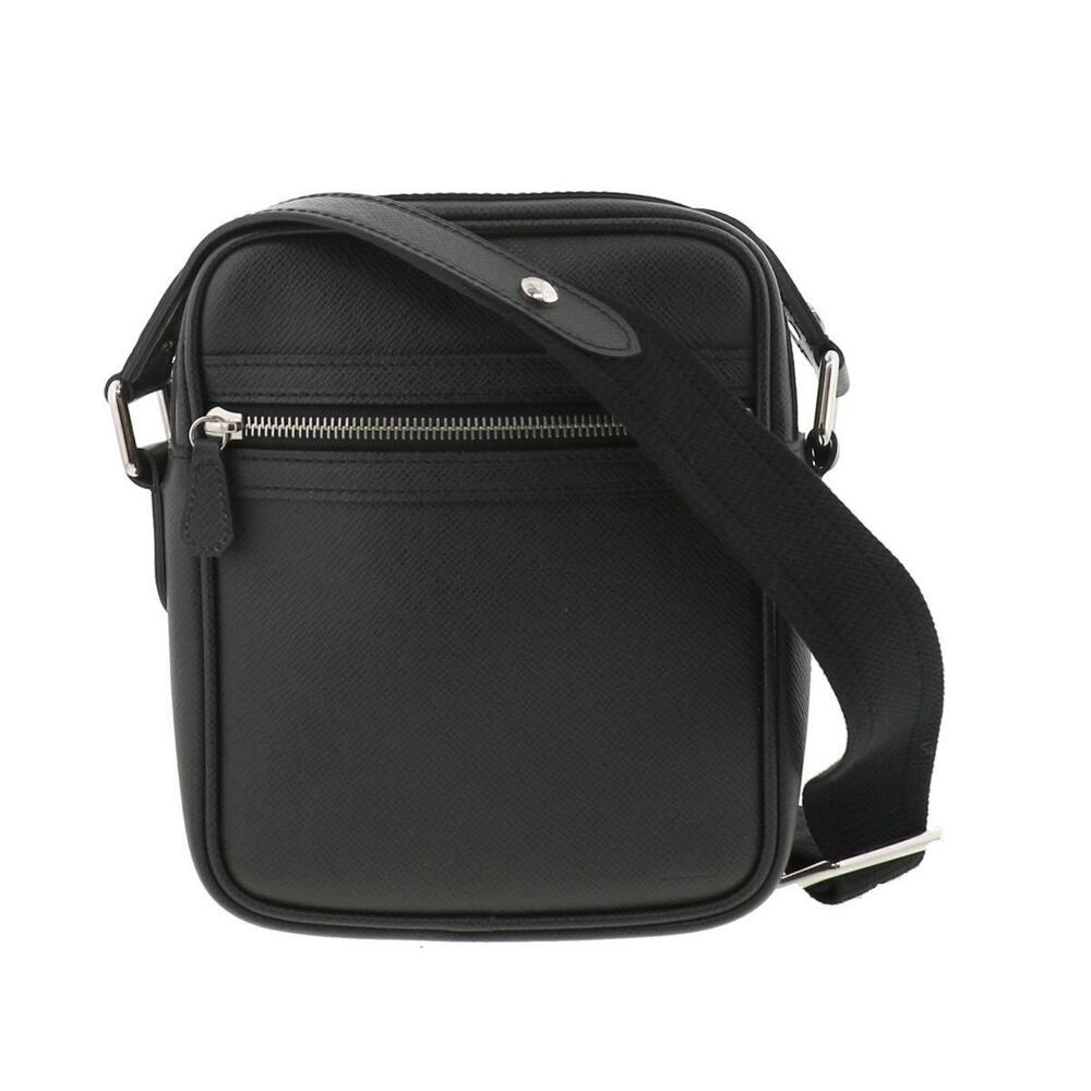 LOUIS VUITTON Dimitri Bag Shoulder Messenger Taiga Ardoise Black